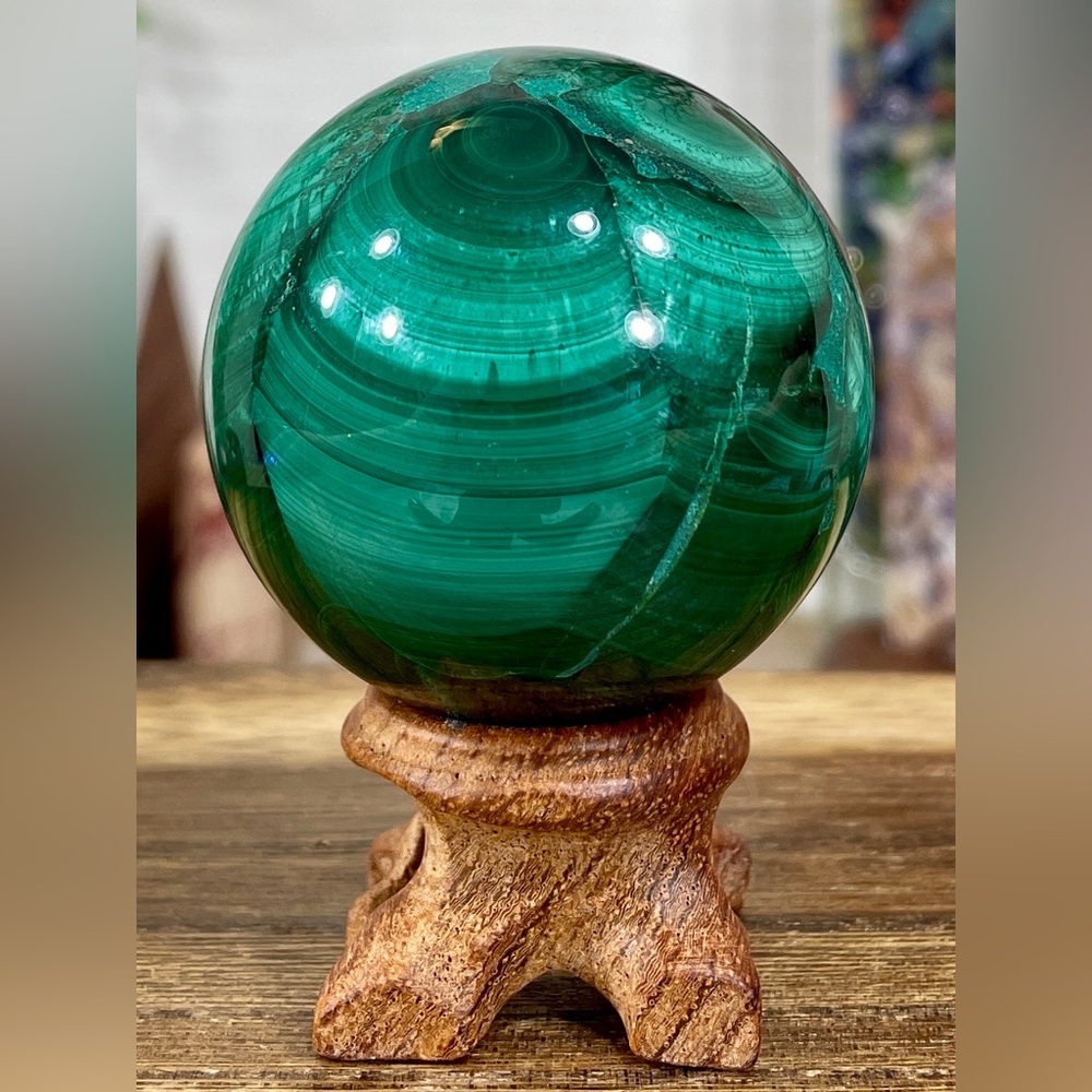 2155 Malachite Crystal Sphere